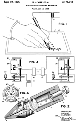 2173741
                      Electrostatic recording mechanism, Raleigh J Wise,
                      Frederic L O'brien, Western Union,App: 1935-06-14