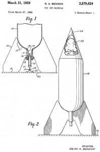 2879624 Toy Jet
                      Missile, R.A. Benson, 1959-03-31