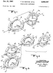 3006197
                          Stabilizing instrument, Theodore W Kenyon,
                          Ernest H Pallme, Kenyon Labs, App: 1960-01-18