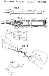 3919631
                      Leadless probe, Richard D Brown, 1975-11-11, - for
                      continuity, not AC voltage detection