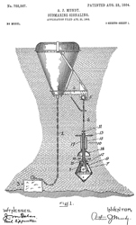 768567 Submarine signaling, Arthur J Mundy,
                  Submarine Signal Co, App: 1902-04-23