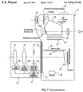 us7876373B2 Camera
                  with viewfinder, Masahito Ochi, Hisashi Sano, Toshiaki
                  Maeda, Kazuma Hosoi, Akira Ohmura, Nikon Corp,
                  2011-01-25
