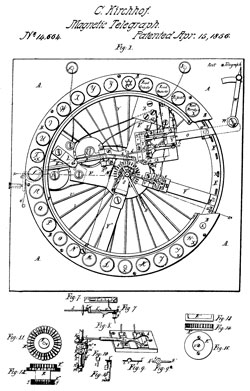 14664 Improvement
                  in Electric Telegraphs, C. Kirchhof, Apr 15, 1856