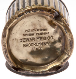 ITP Lamp
                      Dewar Mfg. Co., Brooklyn, N.Y., U.S.A. Pat. Nov
                      2-1926
