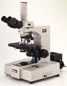 Nikon Biophot. One of the first
                of the Chrome Free (CF) "phot" microscopes