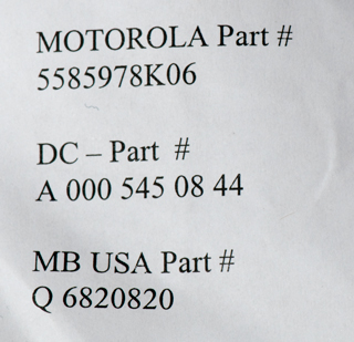 2003
                Mercedes-Benz Voice Recognition Kit for C230