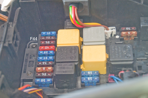 C230 Front
                  SAM module with F44 (7.5A installed)