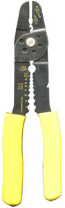 Combination
                  wire stripper, crimper, screw cutter