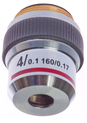 DIN 4x Microscope
                  Objective Labophot