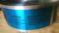 Detectable
                      Marking Tape for underground plastic pipe