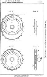 GB189417908 An
                    Improved Chain Wheel for Velocipedes, capable of
                    Expansion and Contraction while the Machine is in
                    Motion, and Apparatus Pertaining thereto, Charles
                    Montague Linley, John Biggs, John Archer,
                    1895-08-24
