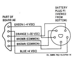 GSQ-160 outdoor intrusion detector battery
                  plug schematic