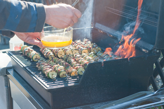 Shashlik on BBQ