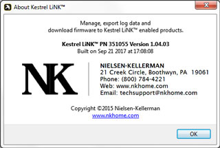 Kestrel LiNK for WIN running, no dongle