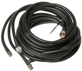 LMR-400 Coax BNC and
                      Type-N