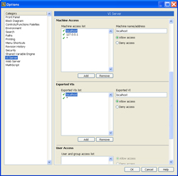 LabVIEW \
                      Options \ VI Server