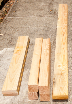 Cut Lumber
                      for Clarke No.1 Work bench