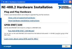 NI 488.2
                      Installation