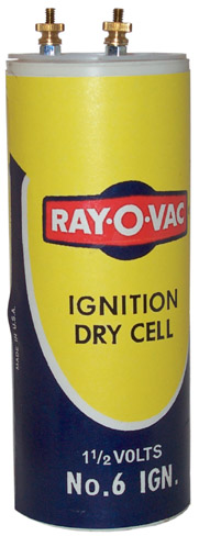 No. 6 Battery
                  Adapter Ray-O-Vac label