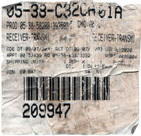 RT-1319 Paper Sticker Label