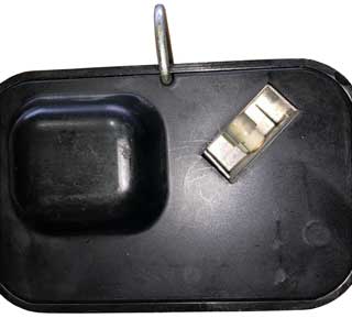 Radatron Radar Sentry sheetmetal visor clip