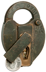 Slaymaker
                      Bureau of Industrial Alcohol (B.I.A.) Seal
                      Padlock