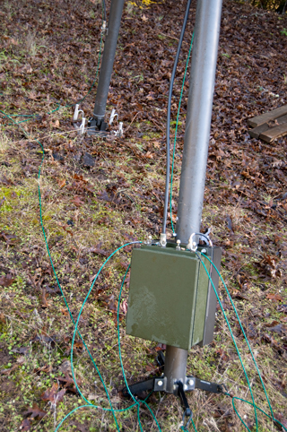 TCI 651T HF
                  Antenna looking East Balun and Mast