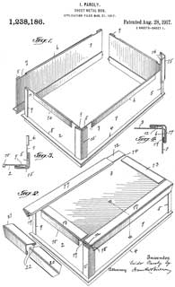 1238186
                      Sheet-metal box, Isidor Paroly, Myer Kamenstein,
                      1917-08-28