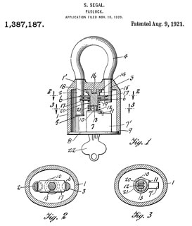 Segal
                      Norwegian Padlock patent