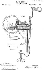 147559
                              Apple-Parers, F.W. Hudson, Feb 17, 1874