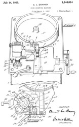 1546014 Coin-counting machine, Lee
                              Downey Clement, Jul 14, 1925, 453/35 -
                              heart of PH-20 coin counter