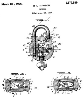 1-3/4" Yale Jr. "Hermetic"
                      warded 324 patent 1577939