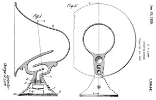 1700441
                      Acoustic device, George Lum, Western Electric,
                      1929-01-29 - folded horn loudspeaker