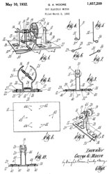 1857209 Toy
                  Electric Motor, G.A. Moore, May 10, 1932, 310/1 ;
                  310/40MM; 310/46; 434/380 - G.W. Moore Build it
                  Yourself! Motor Kit