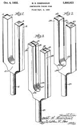 1880923
                      Compensated tuning fork, Bert E Eisenhour, half to
                      George Fabyan (Wiki), 1932-10-04