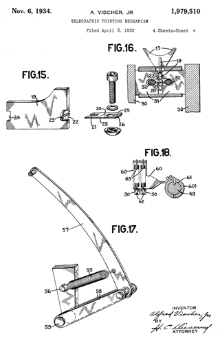Dow Jones Broad Tape News Printer 1979510
                Telegraphic Printing Mechanism