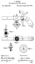 202742
                      Top-spinning toy pistol, Carl Mohr, 1878-04-23