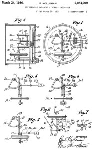 2034909
                      Universally balanced aircraft indicator, Kollsman
                      Paul, 1931-03-18