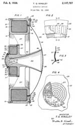 2107757
                      Acoustic device, Thomas G Kinsley, Bell Labs,
                      1938-02-08