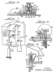 2165240
                        Coin counting machine, Lee Downey Clement, Jul
                        11, 1939, 453/31, 453/35 - hand cranked