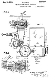 2367207
                              Combination bomb and gun sight head, Earl
                              E Flint, 1945-01-16