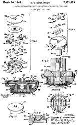 2371819 Sound
                      reproducing unit and method for making the same,
                      Gilbert E Gustafson, Zenith Electronics,
                      1945-03-20