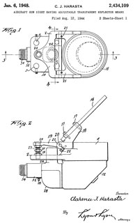 2434109
                              Aircraft gun sight having adjustable
                              transparent reflector means