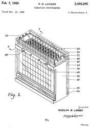 2496295
                      Vibration spectrometer, Rudolph M Langer,
                      1950-02-07