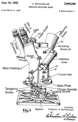 2600266
                      Pendulum retaining means, Rothweiler Charles,
                      David White Company, 1952-06-10