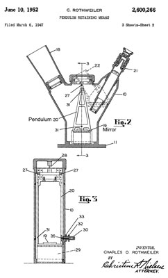 2600266
                      Pendulum retaining means, Rothweiler Charles,
                      David White Company, 1952-06-10