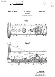2633051 Gun sight, Clinton S Davis, Swain
                    Nelson Co, App: 1945-09-28, W.W. II, Pub:
                    1953-03-31, - Nydar Model 47 Shotgun Sight