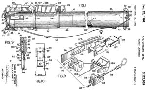 3122059
                          Rocket launchers, Paul V Choate, Charles B
                          Weeks, Flightex Fabrics, 1964-02-25