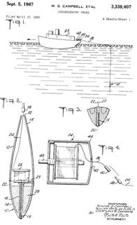 3339407
                        Oceanography probe, Walter G Campbell, W Van
                        Alan Clark, Courtland B Converse, Sippican Ocean
                        Systems, 1965-04-22