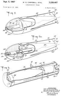 3339407
                        Oceanography probe, Walter G Campbell, W Van
                        Alan Clark, Courtland B Converse, Sippican Ocean
                        Systems, 1965-04-22